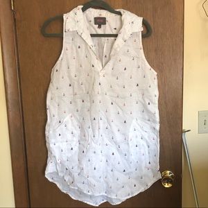 Anchor & Boat Pattern Cover Up